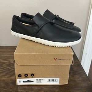 Vivo Barefoot Black Slip-On Shoes